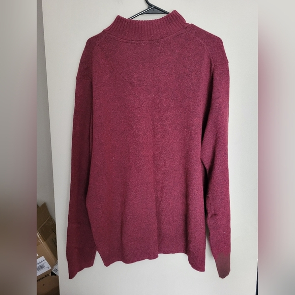 Hudson North  Red Zip Up Sweater, Size XL - Picture 2 of 4